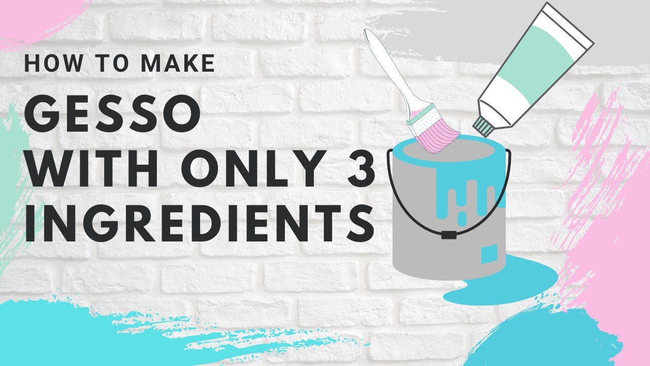 How to make gesso/texture paste at home. Gesso/texture paste recipe