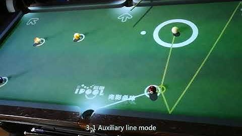 joy 8 ball pool billiards， the ipool Projector Lighting equipment  style for  Auxiliary line mode