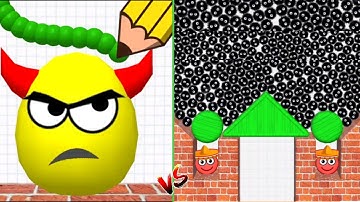 Hide Ball (save the doge) 🆚 Draw to smash (draw a line) Gameplay part 03