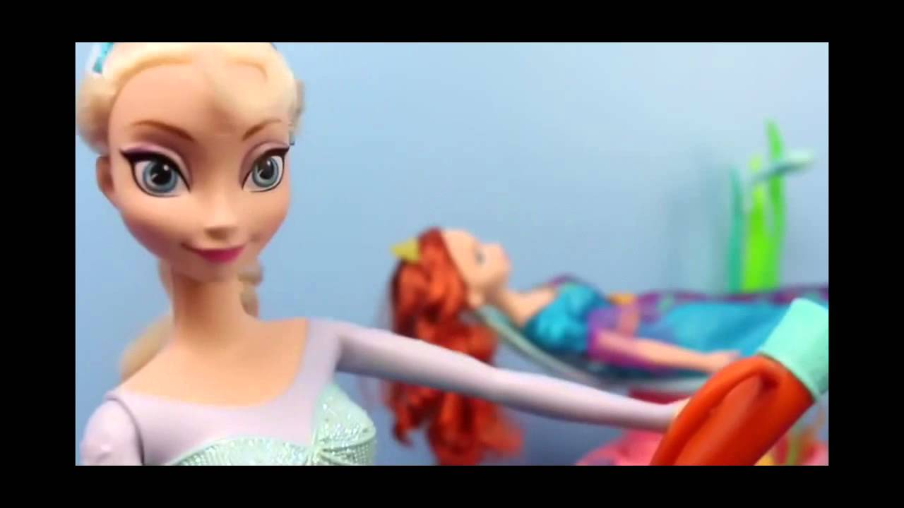 Frozen Elsa Hair Salon Color Changing Hair Brave Merida in Ariel ...