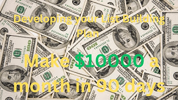 Developing your List Building Plan 
