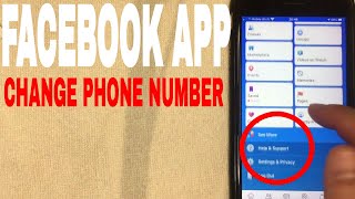 ✅  How To Change Phone Number On Facebook App 🔴 screenshot 1