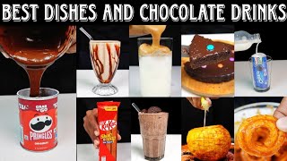 BEST DISHES AND CHOCOLATE DRINKS | ASMR