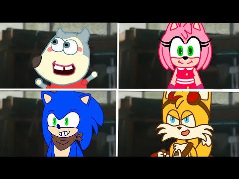 Sonic The Hedgehog Movie AMY TAILS SONIC BOOM vs Wolfoo Uh Meow All Designs Compilation Compilation