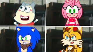 Sonic The Hedgehog Movie AMY TAILS SONIC BOOM vs Wolfoo Uh Meow All Designs Compilation Compilation