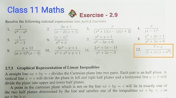 Exercise 2.9 (12) | Partial Fraction | Class 11 Maths | In Tamil | Shivani