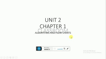 CBSE CLASS 11 COMPUTER SCIENCE : UNIT 2 CHAPTER 1 ALGORITHMS AND FLOW CHART (ENGLISH)