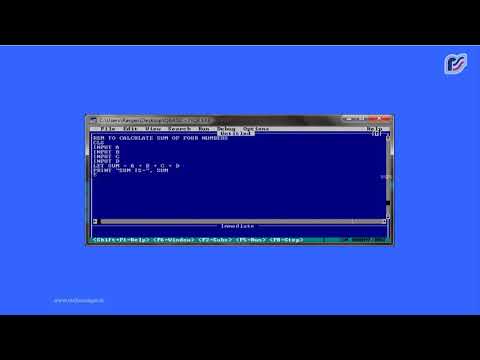 Write a Program to Input Four Numbers and Calculate it's Sum