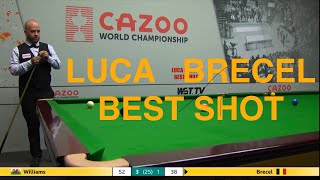 LUCA BRECEL TOP SHOT AT CAZOO WORLD CHAMPIONSHIP SNOOKER #snooker #worldchampionship #lucabrecel