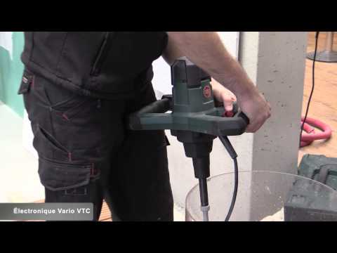 Test des nouveaux malaxeurs professionnels Metabo au salon Bau