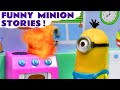Minions Funny Mini Movies & Stop Motion Play Doh Ice Cream Game Surprise 1 Hour Compilation