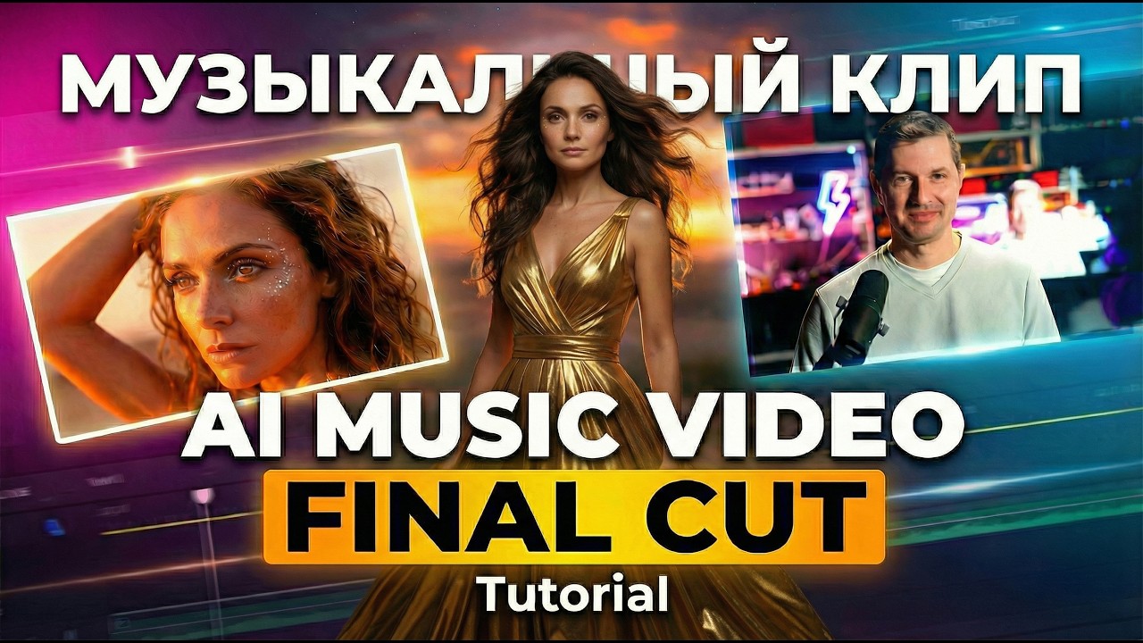 AI Монтаж Музыкального Клипa — FINAL CUT | Финальный этап