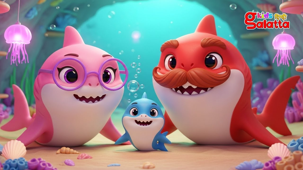 बेबी शार्क खेल - Baby Shark Play Song | Hindi Nursery Rhymes for Children's | Galatta Kids