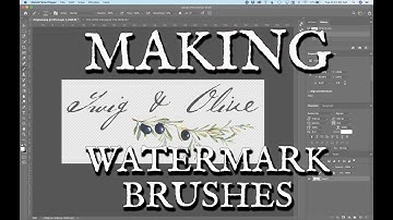 Quick Tutorial on Making a Watermark Brush in Photoshop