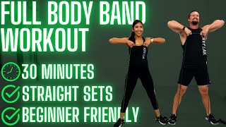 30 Min Full Body Resistance Band Workout  Beginner Friendly