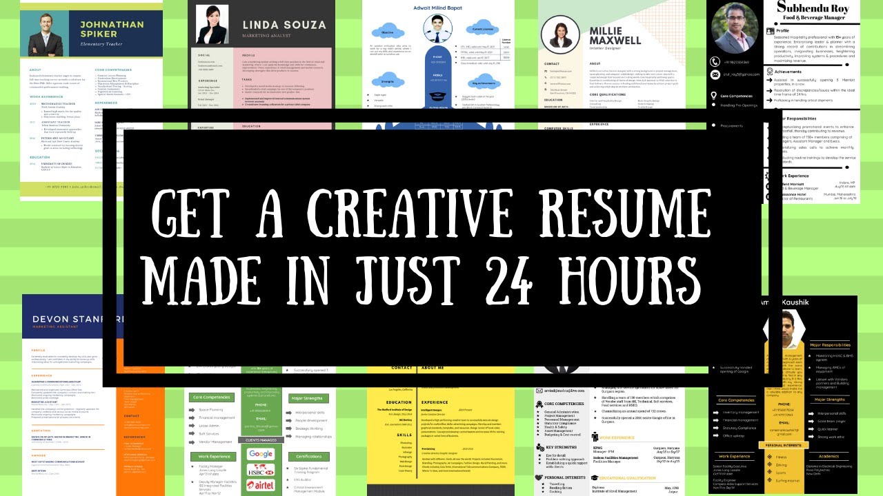 get a creative resume