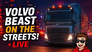 Volvo Beast On The Streets! 🚛🔥 | Euro Truck Simulator 2 LIVE Gameplay | Night City Driving screenshot 1