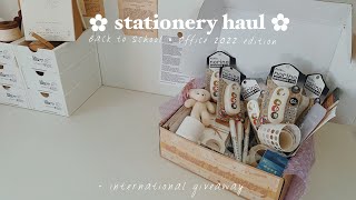 Huge Stationery Haul from StationeryPal 🧳 Back to School &amp; Office 2022 edition ☁️ + giveaway ✨ ASMR
