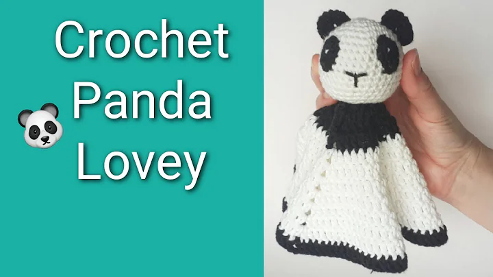 Adorable Crochet Panda Lovey: Create Your Own Cuddly Security Blanket!