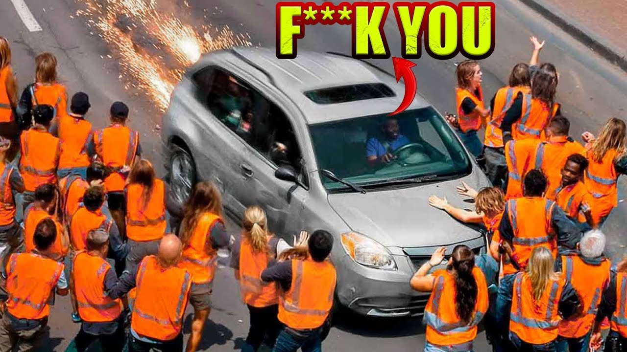 When Cars Don't Stop For PROTESTERS – Things Get OUT OF CONTROL!!! (Part: 1)