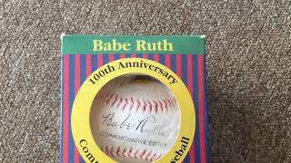 Information Babe Ruth 100th anniversary baseball unboxing thrift store find News