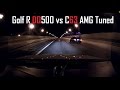 Golf R DQ500 vs MB C63AMG Tuned