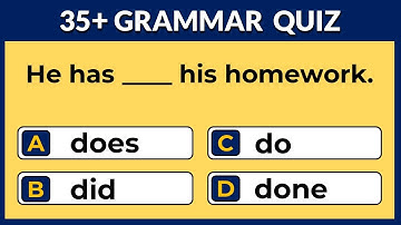 English Grammar Quiz | 35+ English Grammar Questions #challenge 1