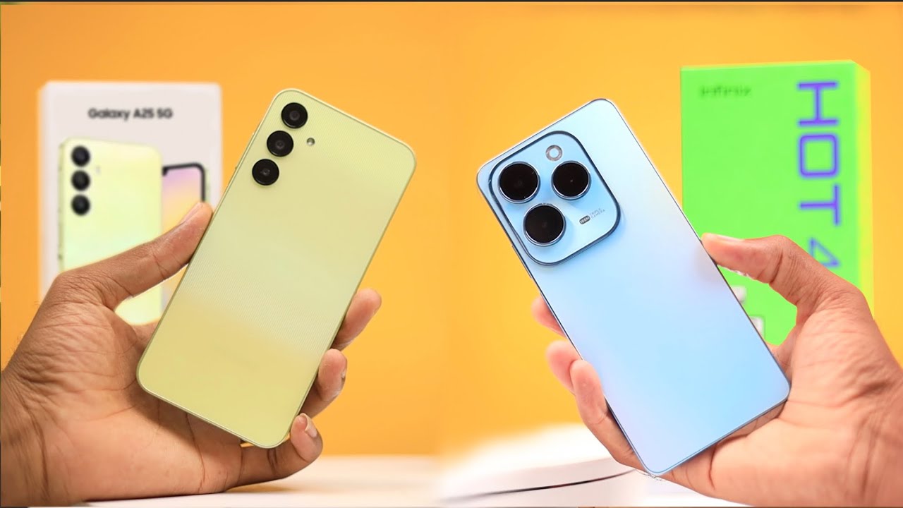 Samsung Galaxy A25 Vs Infinix Hot 40 Pro Review - YouTube