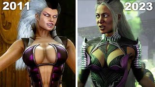 Sindel Destroys Everyone Comparison   Mortal Kombat 1 Vs MK9