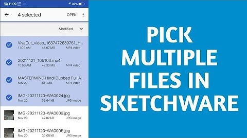 How to pick multiple files in Sketchware | eStudio