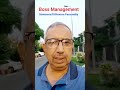 Boss Management - Sameness/Difference Personality