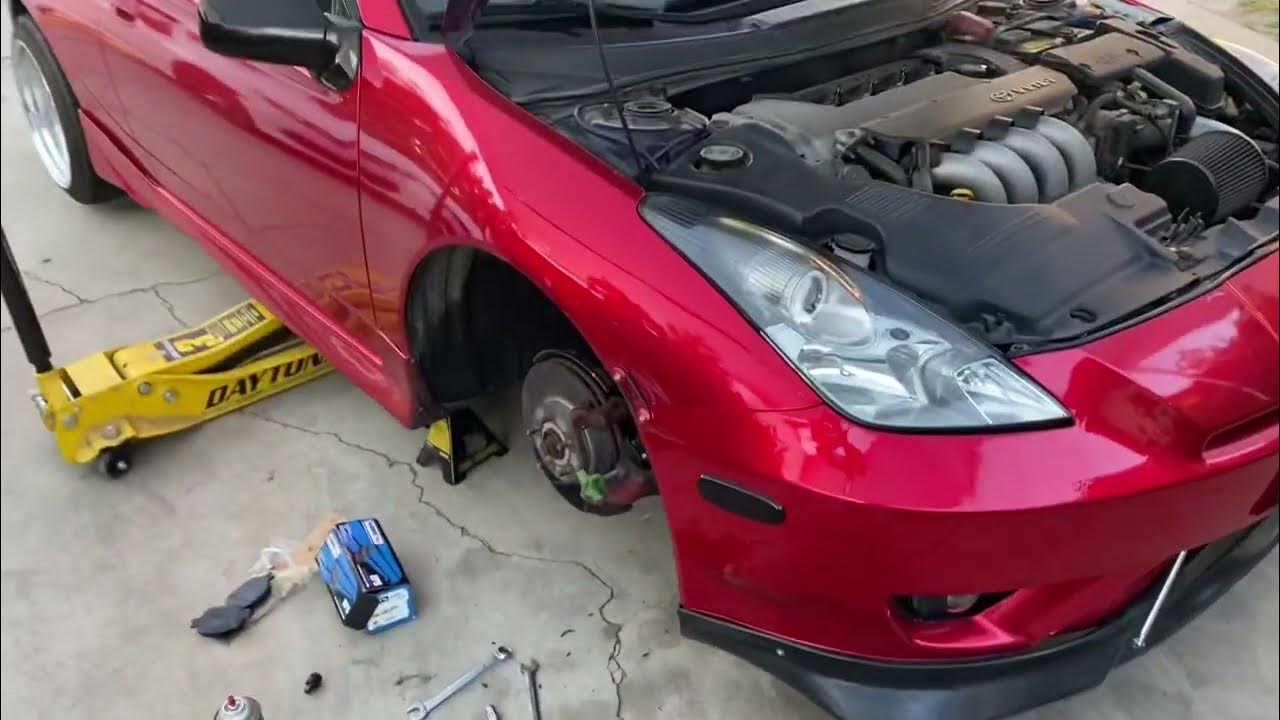 How to change brake pads/rotors on a celica YouTube