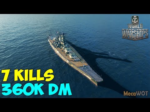 World of WarShips | Yamato | 7 KILLS | 360K Damage - Replay Gameplay 1080p 60 fps