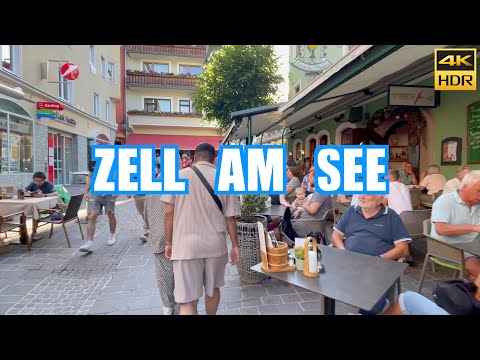 Zell am See Austria 2023 🇦🇹  Evening tour 🌛 4K HDR
