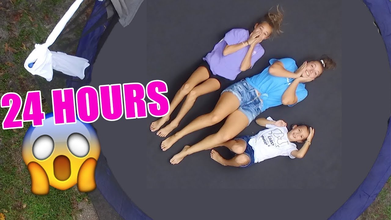 24 Hours On The Trampoline Youtube