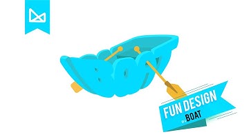 Fun Boat illustration | Mega Malik | Adobe illustrator