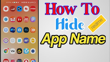 How To Hide App Name On Home Screen In Realme | Realme Mobile Me App Name Ko Kaise Hide Kare