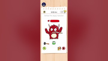 Brain Test All Star Level 241  |Defeat The Angry Monster!| Walkthrough Solution