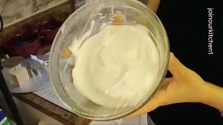 Whipping Cream From Aquafaba Chickpeas ( to be used the same day )