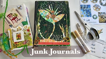 Junk Journal Flip throughs, NEW Composition Notebook Junk Journal, Altered Book