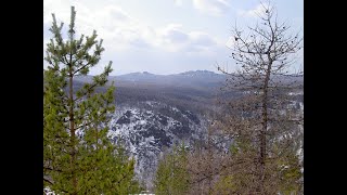 Звуки природы. Лёгкий ветер в горах зимой. Sounds of nature. Light wind in the mountains in winter