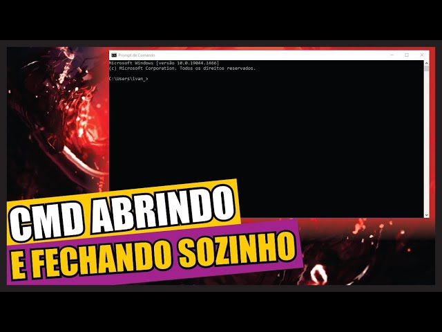 RESOLVIDO  CMD abre e fecha sozinho - Notebooks - Clube do Hardware