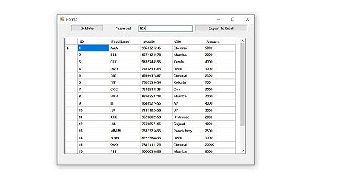 How to Export Datas from Datagridview to excel with password- VB.net @mikecodz2821