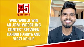 Who would win an arm-wrestling contest between Kohli and Pandya? Shreyas Iyer has the answer!