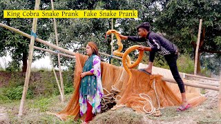 Fake King Cobra Snake Prank  Fake Snake Prank Video on Public । prank । 07 Prank