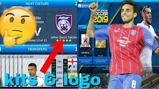 How To Make Johor Darul Takzim F.C Kits & Logo 2019/2020 | Dream League Soccer 2019 screenshot 2