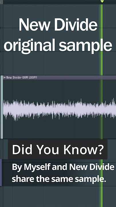 Did You Know? By Myself and New Divide share the same sample #linkinpark