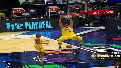 Team LeBron having too much fun in all Star #MtnDew3PT​​ Contest Full Highlights | 2021 #NBAAllStar​