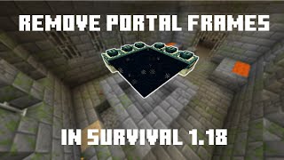 How to Break End Portal Frames Minecraft Survival 1.18 - Java & Bedrock Edition screenshot 3