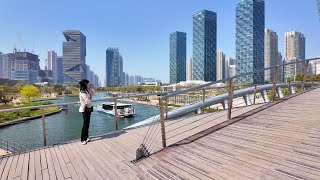 South Korea's New Futuristic City 🇰🇷 Songdo | 송도 서울 | Seoul - Incheon | Street Walk | City Tour 2024